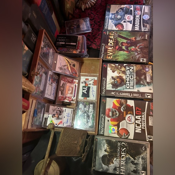 4 PlayStation 2, video games and a PSP video game